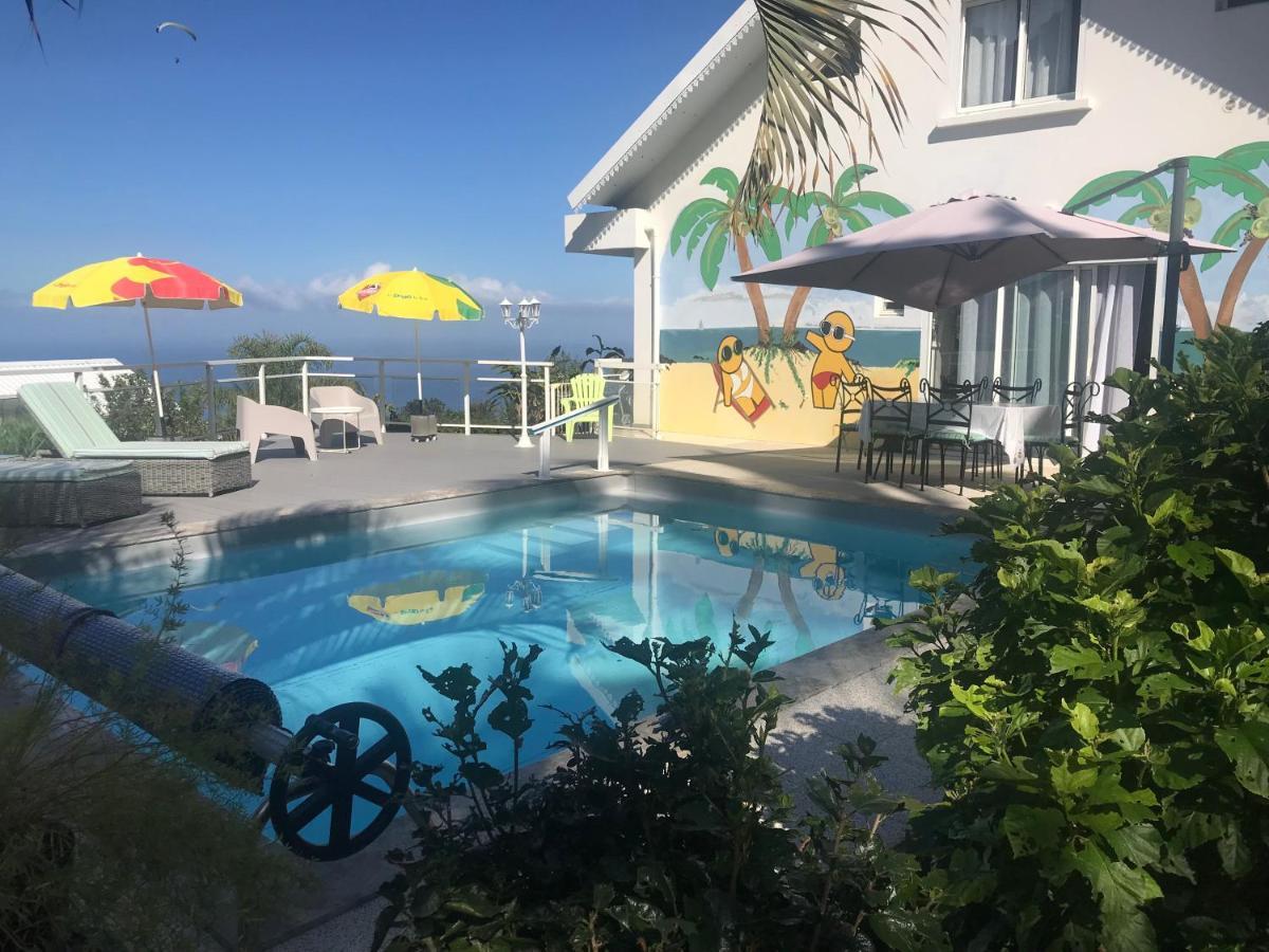 St Leu -Villa d'artiste, superbe vue mer, piscine chauffée Saint-Leu Extérieur photo